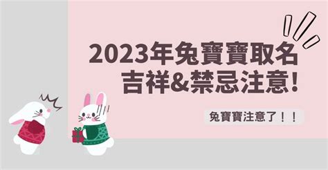 2023兔寶寶|2023兔寶寶取名吉祥＆禁忌用字｜有這個字一生不愁 